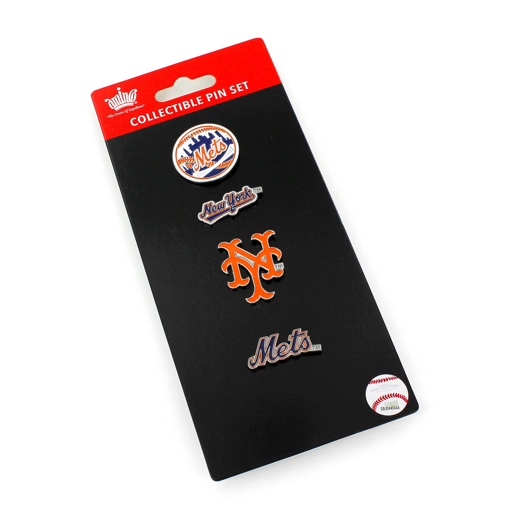 New York Mets 4 Pack Evolution Pin Set