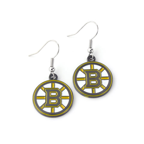 Boston Bruins Logo Dangler Earrings