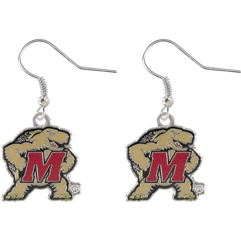Maryland Terrapins Logo Dangler Earrings