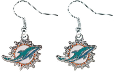 Miami Dolphins Logo Dangler Earrings