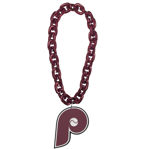 Philadelphia Phillies Retro Logo FanFave Fan Chain - Maroon