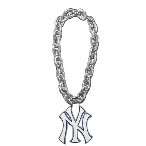 New York Yankees Logo FanFave Fan Chain - Silver
