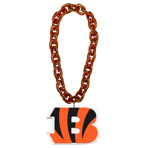 Cincinnati Bengals Logo FanFave Fan Chain - Orange