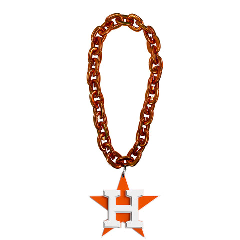 Houston Astros Logo FanFave Fan Chain - Orange