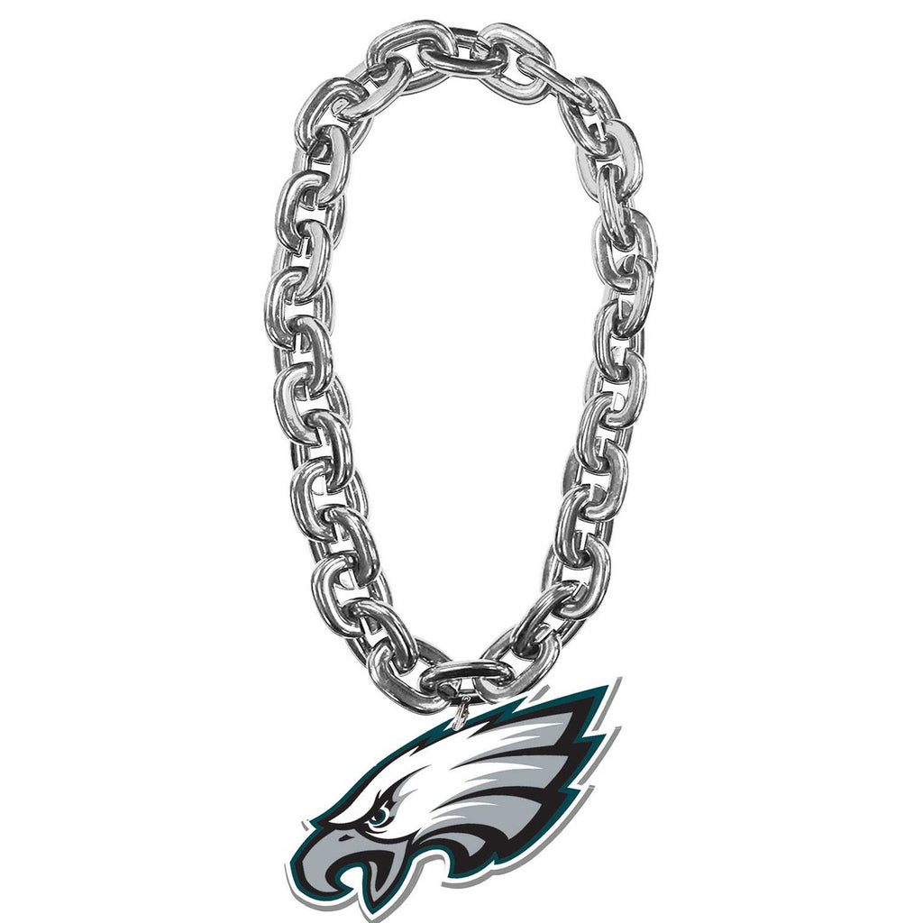 Philadelphia Eagles Logo FanFave Fan Chain - Silver