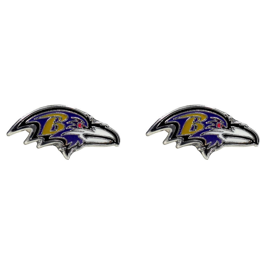 Baltimore Ravens Post Logo Earrings