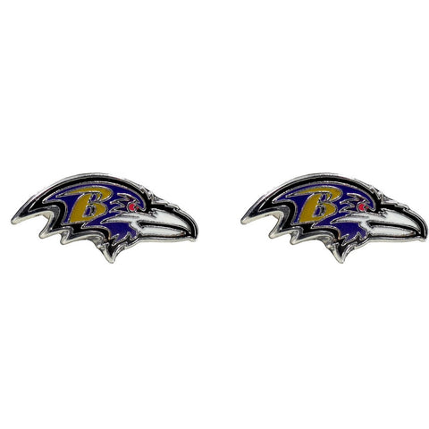 Baltimore Ravens Post Logo Earrings