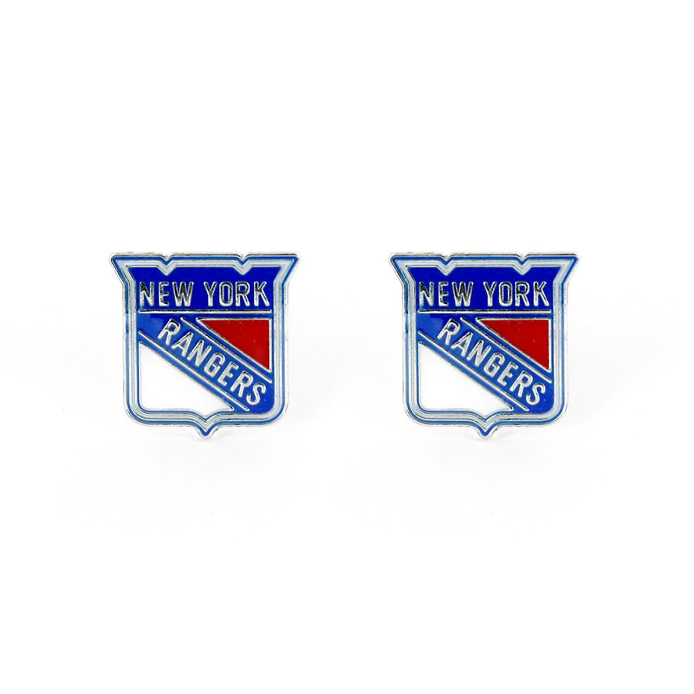 New York Rangers Post Logo Earrings