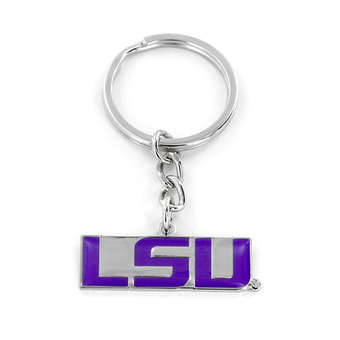 LSU Tigers Team Logo Keychain