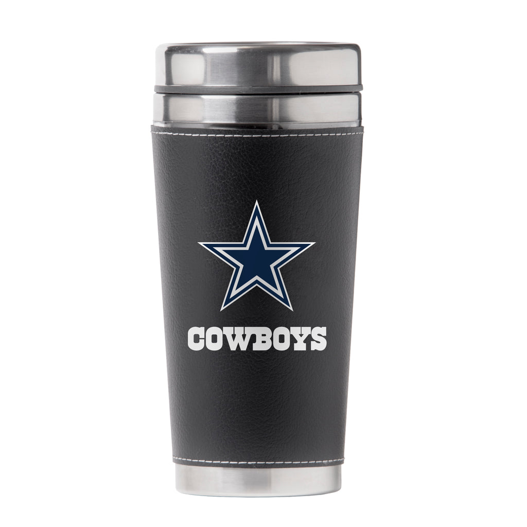 Dallas Cowboys 16oz Leather Wrap Travel Mug