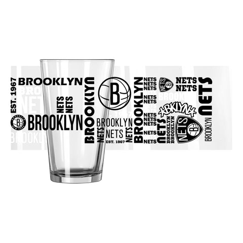 Brooklyn Nets 16oz. Spirit Pint Glass