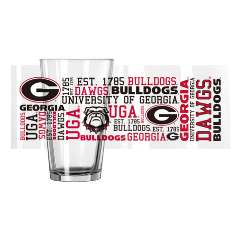 Georgia Bulldogs 16oz. Spirit Pint Glass