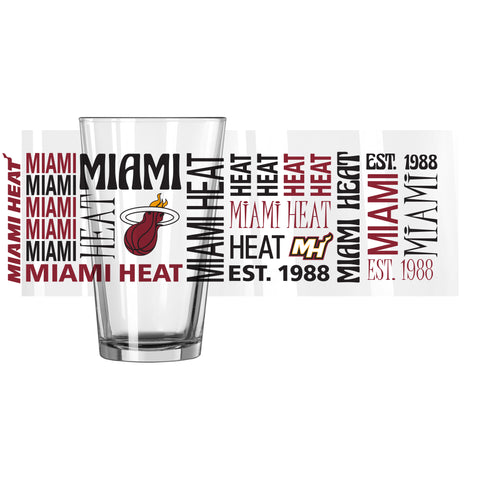 Miami Heat 16oz. Spirit Pint Glass