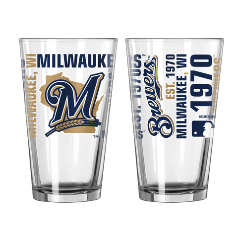 Milwaukee Brewers 16oz. Spirit Pint Glass