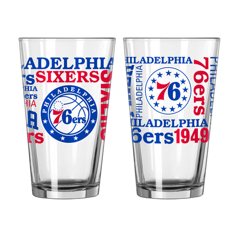 Philadelphia 76ers 16oz. Spirit Pint Glass