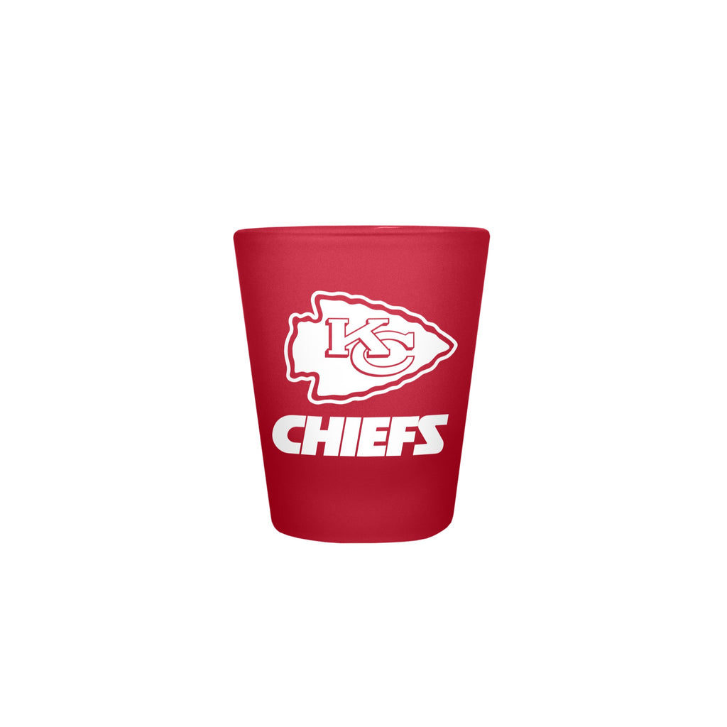 Kansas City Chiefs 2oz. Color Frosted Shot Glass