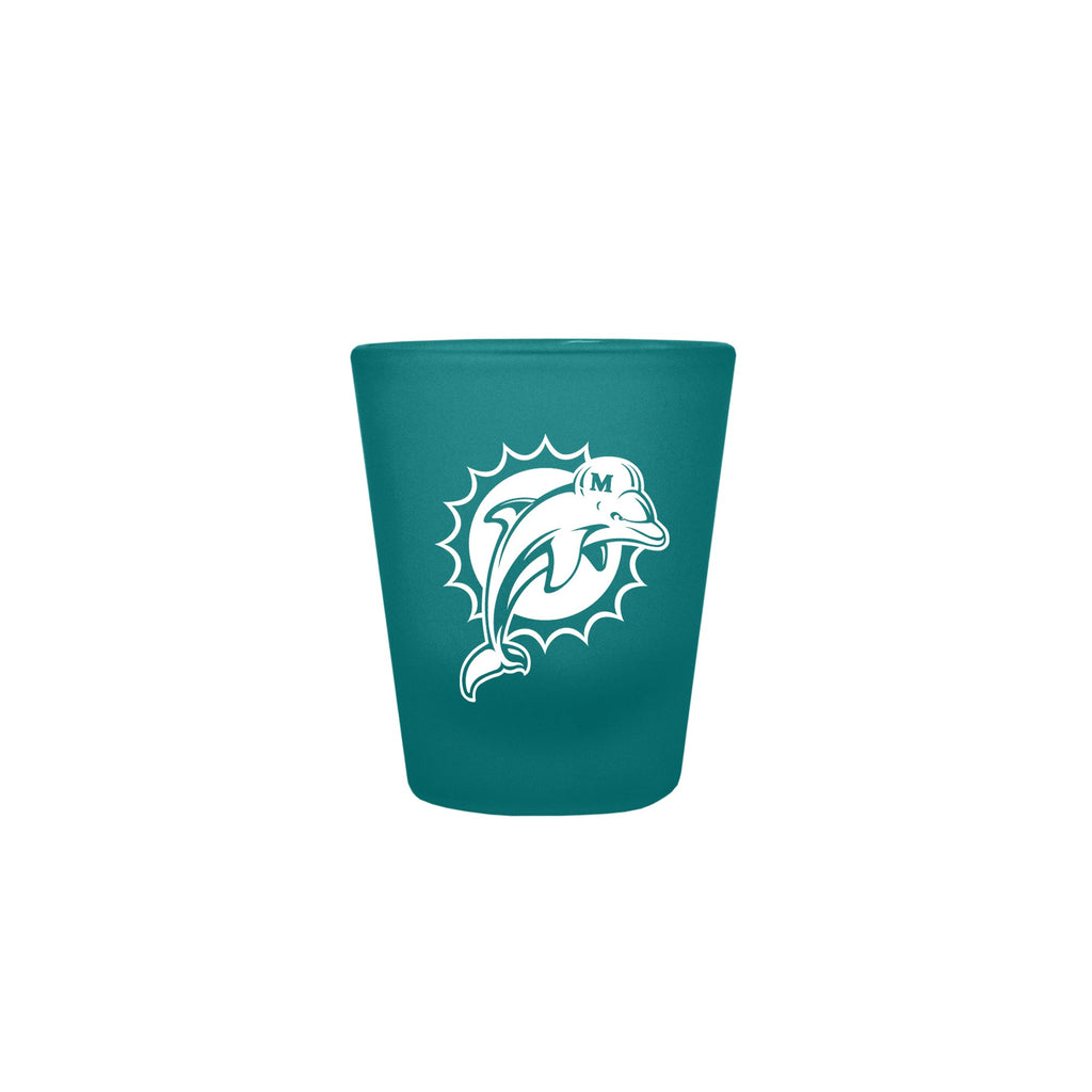 Miami Dolphins 2oz. Color Frosted Shot Glass