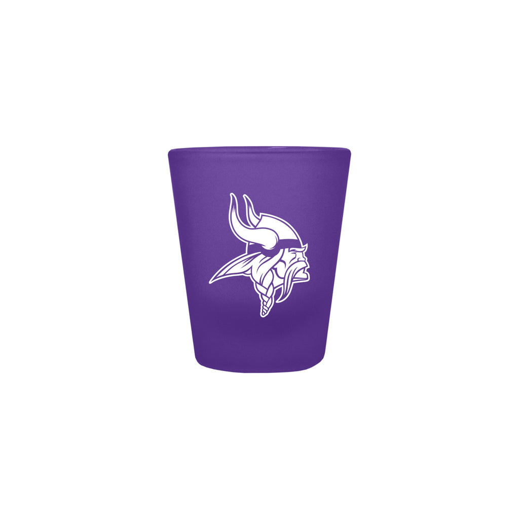 Minnesota Vikings 2oz. Color Frosted Shot Glass