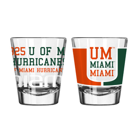 Miami Hurricanes 2oz. Spirit Shot Glass