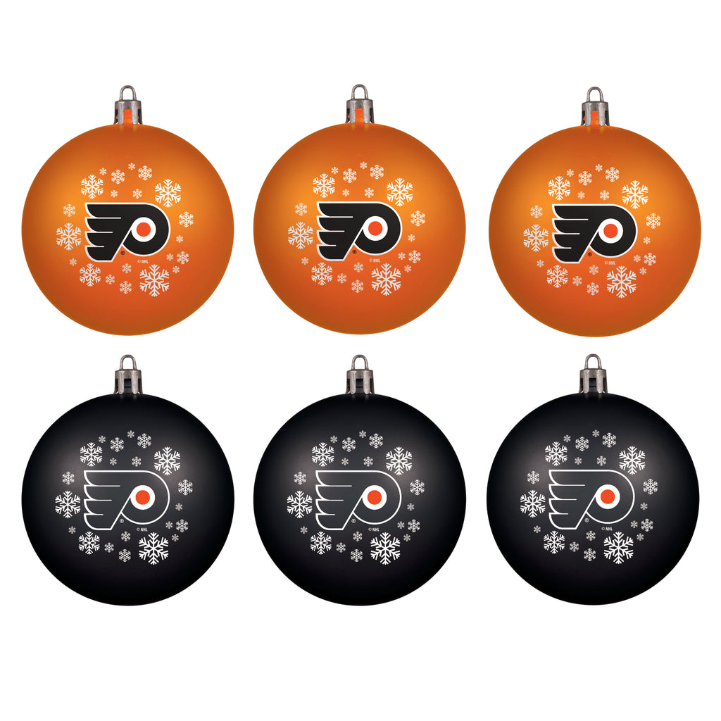 Philadelphia Flyers 6 Pack Home & Away Shatter Proof Ornaments