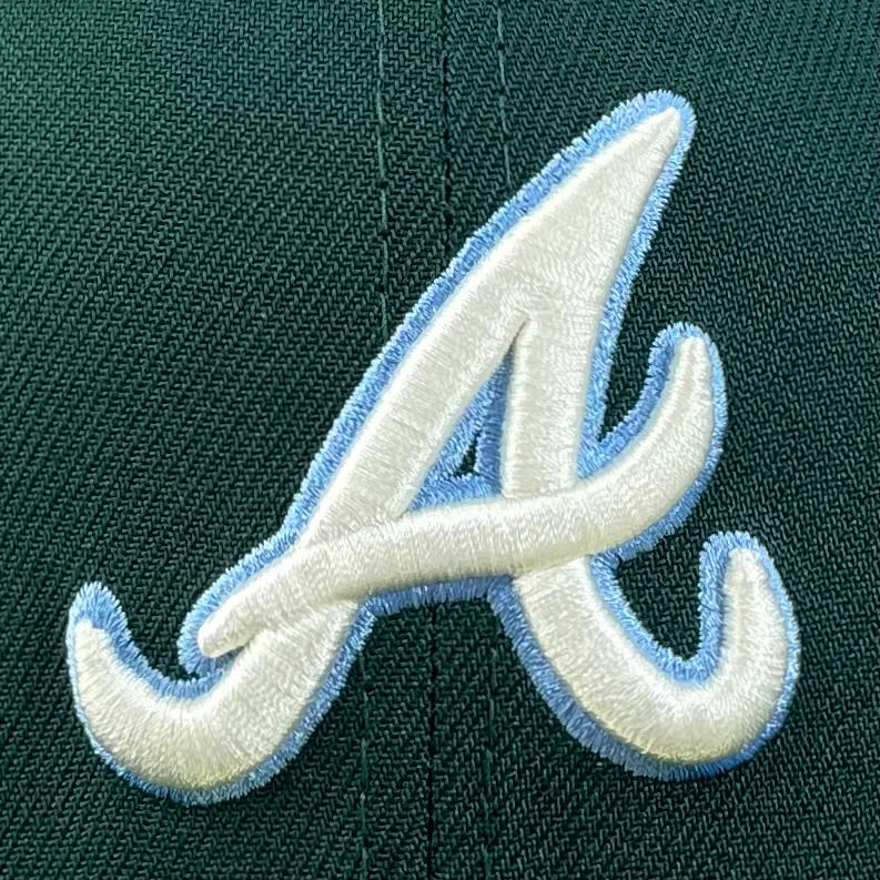 59FIFTY Atlanta Braves Pine Green/Sky Blue 40th Anniversary Patch