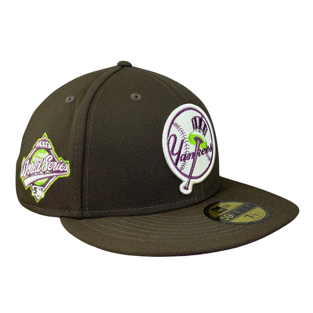 New York Yankees Brown with Purple UV 1996 World Series Sidepatch 5950 Fitted Hat