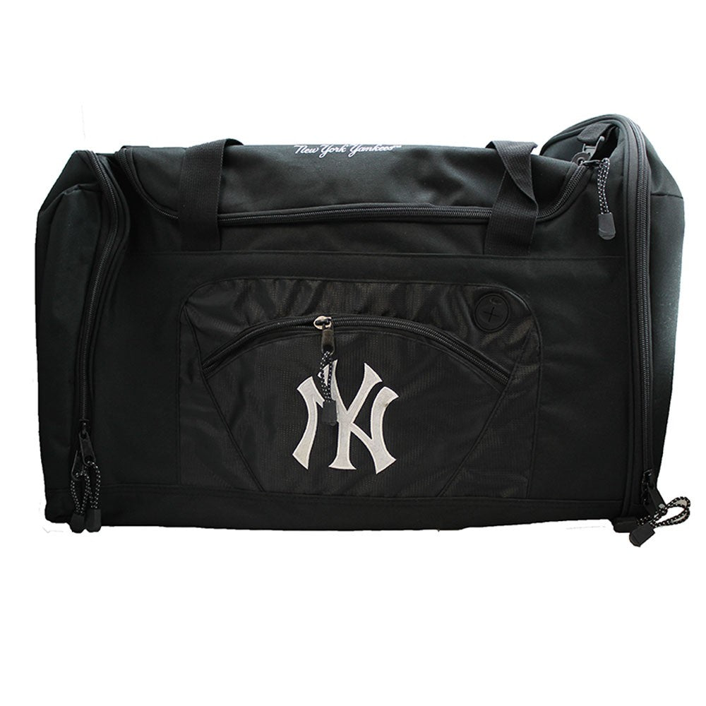 New York Yankees Black Roadblock Duffel Bag