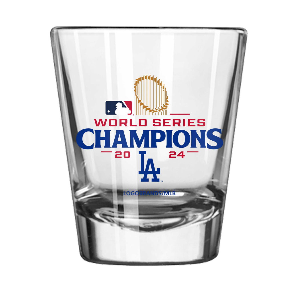 Los Angeles Dodgers 2024 World Series Champs Logo 2oz Shot Glass