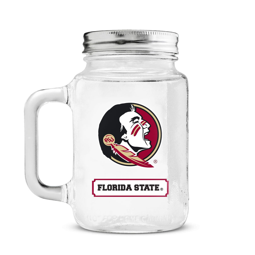 Florida State Seminoles 20oz. Glass Mason Jar