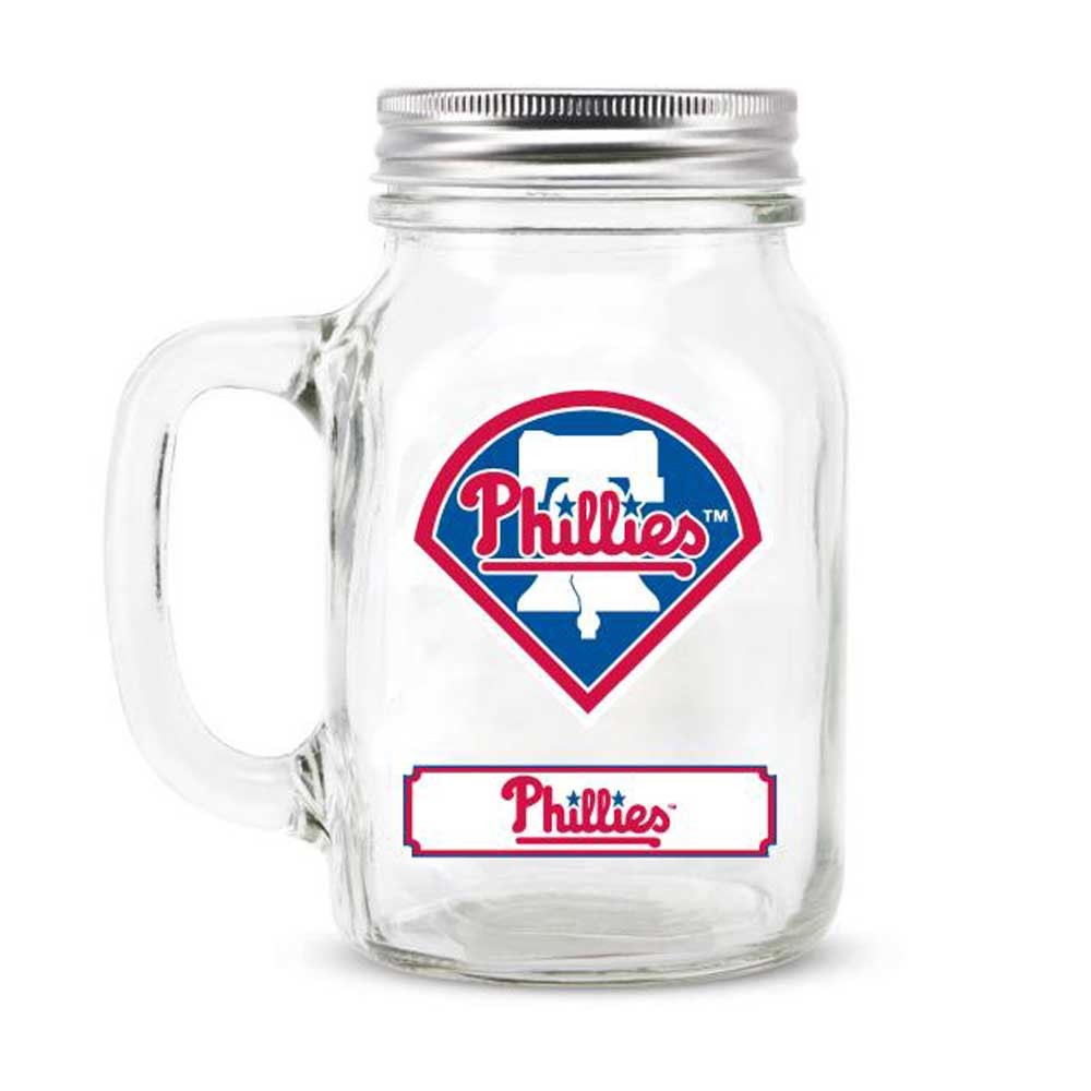 Philadelphia Phillies 20oz. Glass Mason Jar