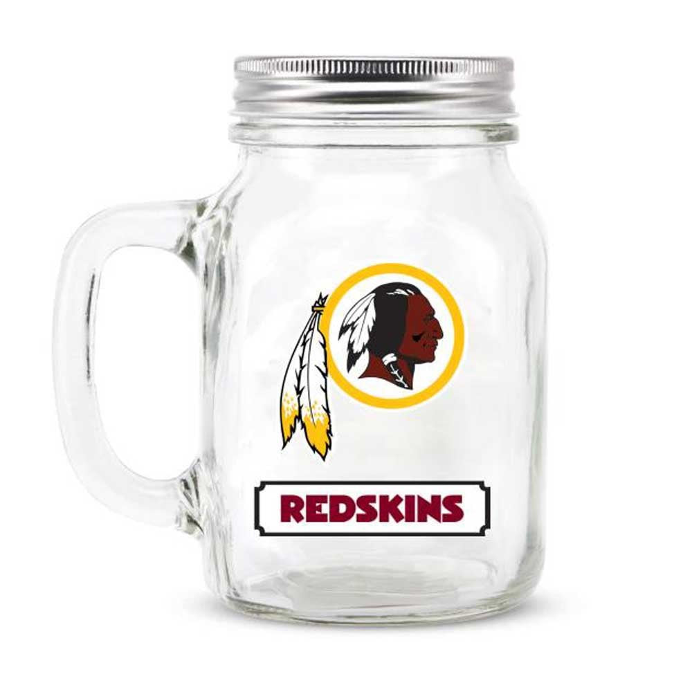 Washington Redskins 20oz. Glass Mason Jar