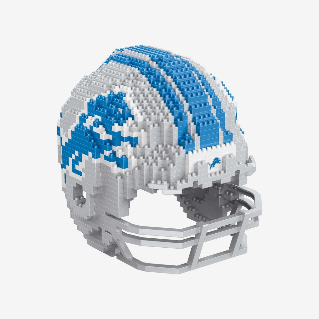 brxlz football helmet Detroit Lions 3D Helmet Puzzle BRXLZ