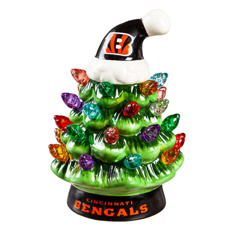 Cincinnati Bengals 4" Mini LED Christmas Tree Ornament