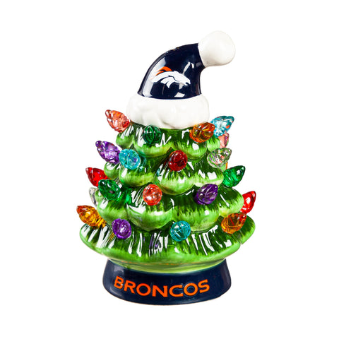 Denver Broncos 4" Mini LED Christmas Tree Ornament