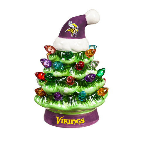 Minnesota Vikings 4" Mini LED Christmas Tree Ornament