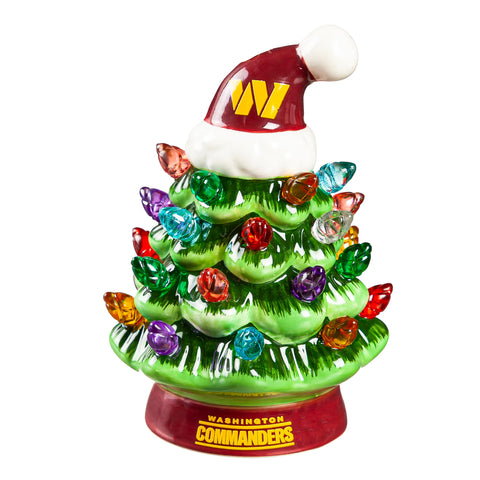 Washington Commanders 4" Mini LED Christmas Tree Ornament