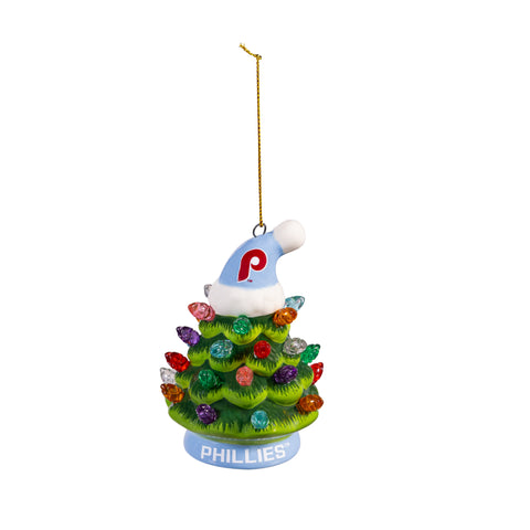 Philadelphia Phillies Retro 4" Mini LED Christmas Tree Ornament