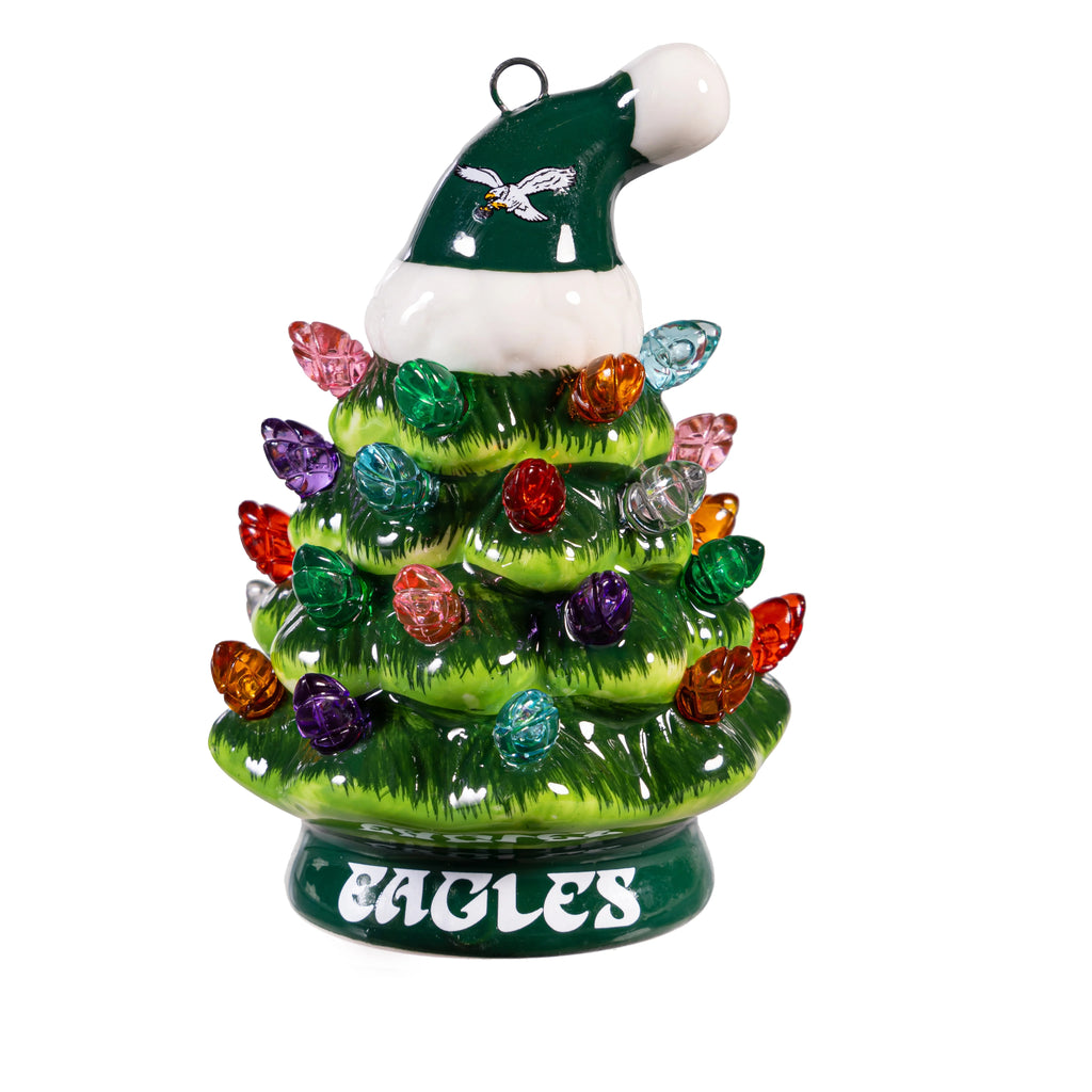 Philadelphia Eagles Retro 4" Mini LED Christmas Tree Ornament