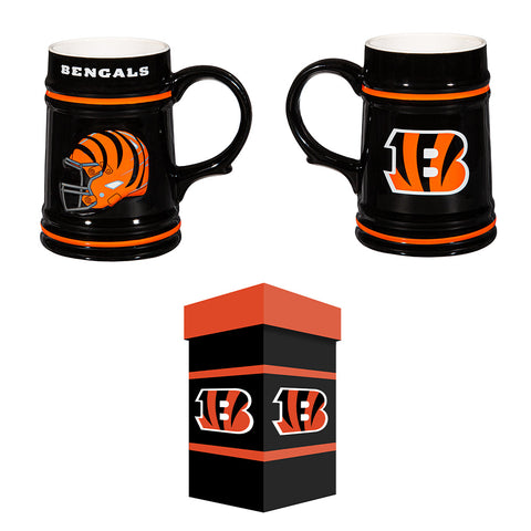 Cincinnati Bengals Ceramic Stein with Gift Box