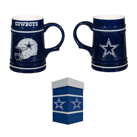 Dallas Cowboys Ceramic Stein with Gift Box