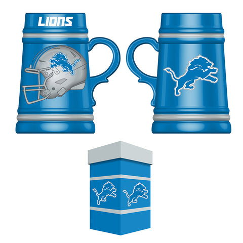 Detroit Lions Ceramic Stein with Gift Box