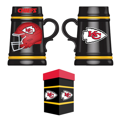 Kansas City Chiefs Ceramic Stein with Gift Box