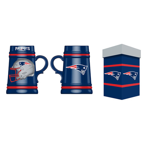 New England Patriots Ceramic Stein with Gift Box