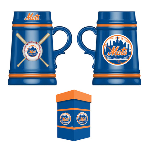 New York Mets Ceramic Stein with Gift Box