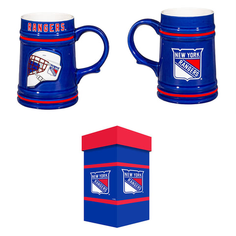 New York Rangers Ceramic Stein with Gift Box