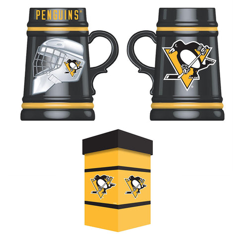 Pittsburgh Penguins Ceramic Stein with Gift Box