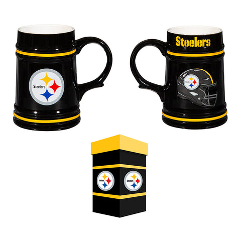 Pittsburgh Steelers Ceramic Stein with Gift Box