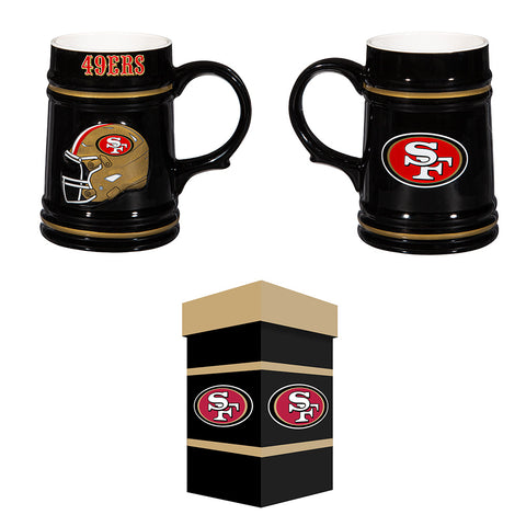 San Francisco 49ers Ceramic Stein with Gift Box