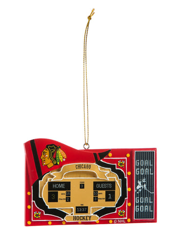 Chicago Blackhawks Scoreboard Ornament