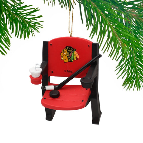 Chicago Blackhawks Stadium Chair Ornament
